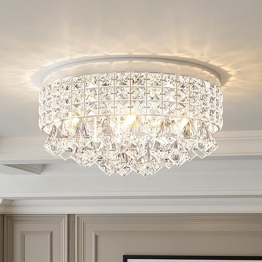 What types of crystals are used in chandeliers