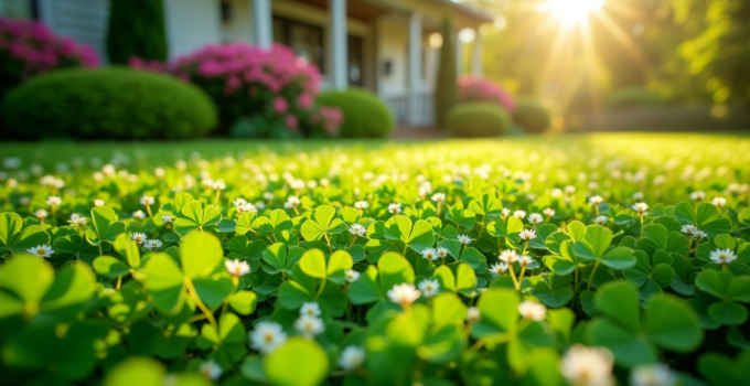 How to create a clover lawn