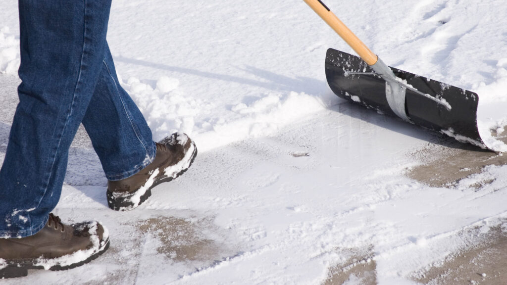 Should you shovel snow before freezing rain​?