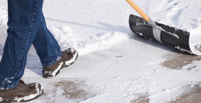 Should you shovel snow before freezing rain​?